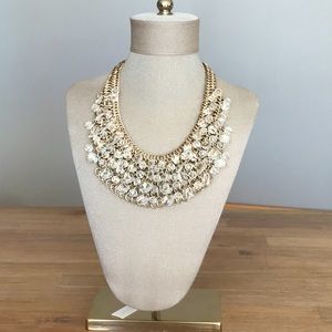 Gold plated and crystal necklace